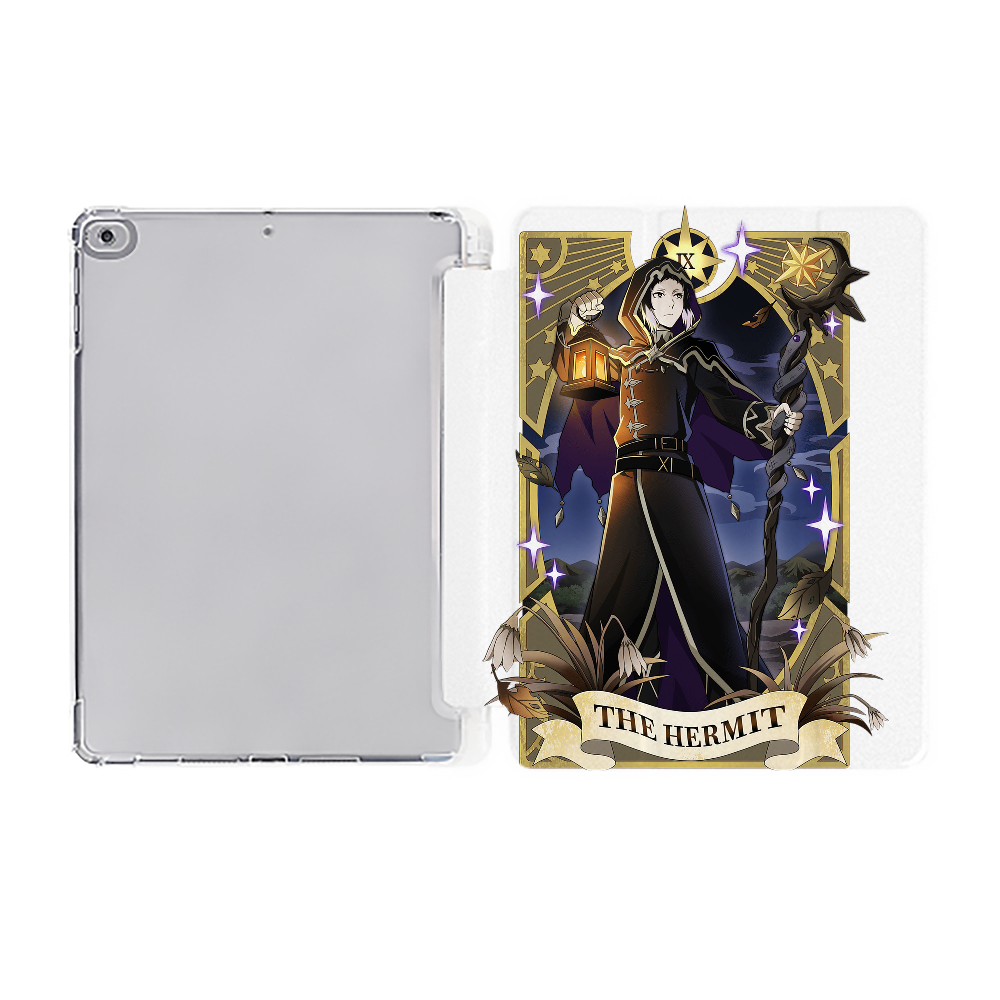 （画像用） 文豪ストレイドッグス Bungo Stray Dogs IPad ケース ペン収納付き 三つ折りスタンド PUレザー×シリコン 対応機種9.5/10.5/10.9インチ